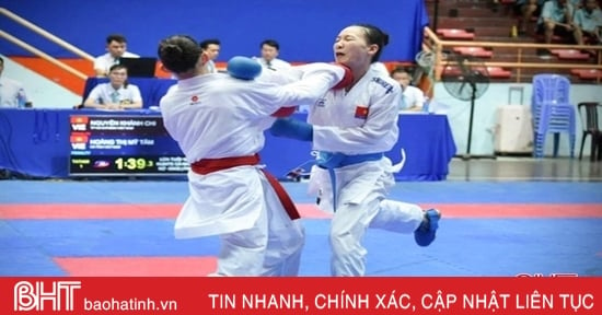 Hà Tĩnh xếp thứ 3 tại Giải Vô địch trẻ karate quốc gia