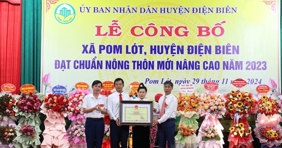 Xã Pom Lót đạt chuẩn nông thôn mới nâng cao