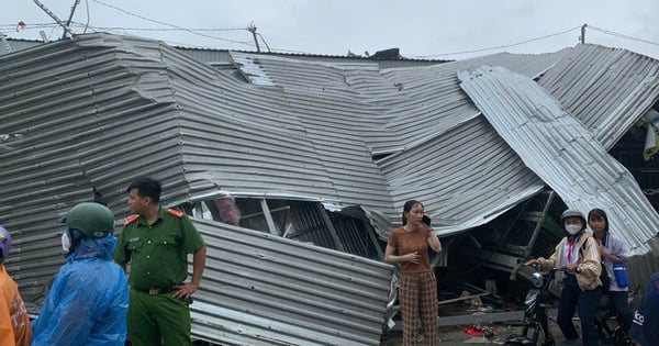 Tornado reißt Dächer von 64 Häusern in Soc Trang ab