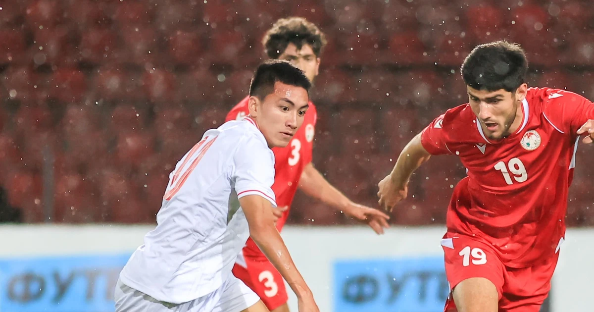 L'équipe U23 du Vietnam termine sa session d'entraînement au Tadjikistan avec un match nul