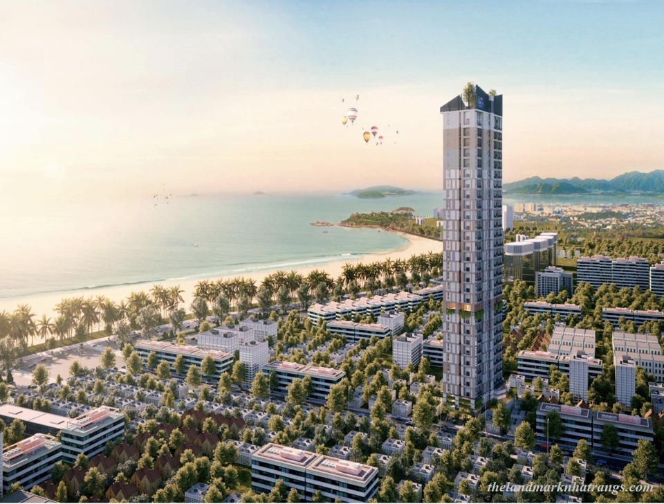 Перспектива The Landmark Nha Trang высотой 34 этажа...