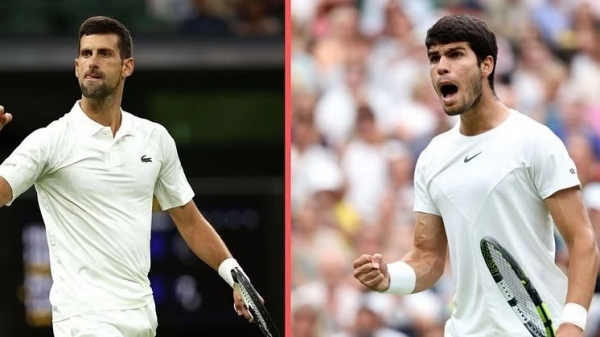 Carlos Alcaraz besiegt Daniil Medvedev und zieht mit Novak Djokovic ins Finale von Wimbledon 2023 ein