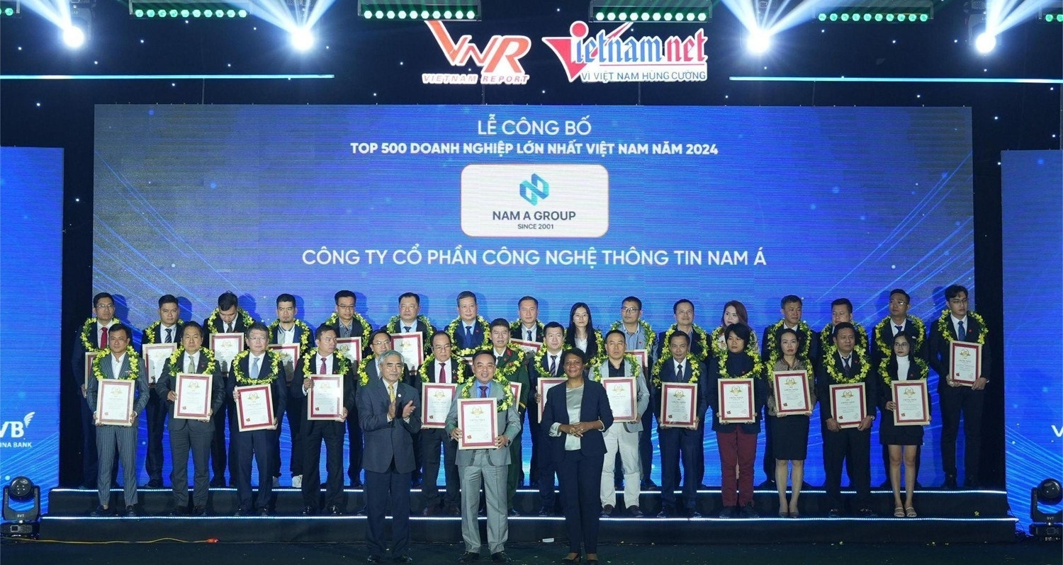 Nam Á Group vào Top 500 Doanh nghiệp tư nhân lớn nhất Việt Nam 2024