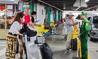 Scene inside Tan Son Nhat airport before September 2nd holiday