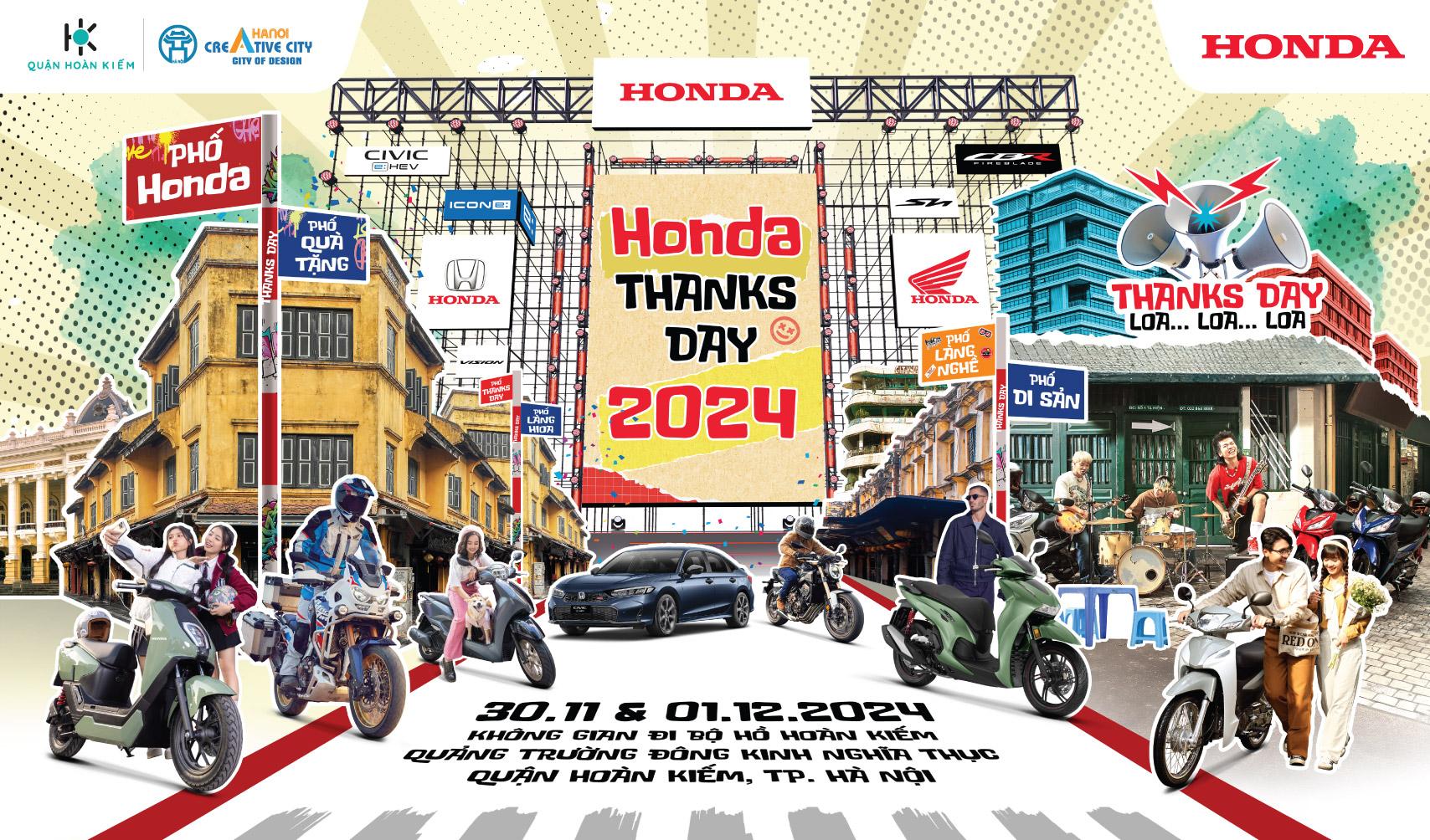 Honda Thanks Day 2024 – Crossroads of the Era Experience the Honda Journey in the historical and cultural flow of Hanoi