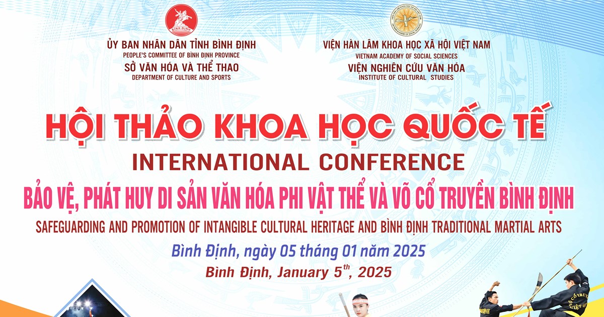 Đầu năm 2025 sẽ diễn ra Hội thảo khoa học quốc tế Võ cổ truyền Bình Định