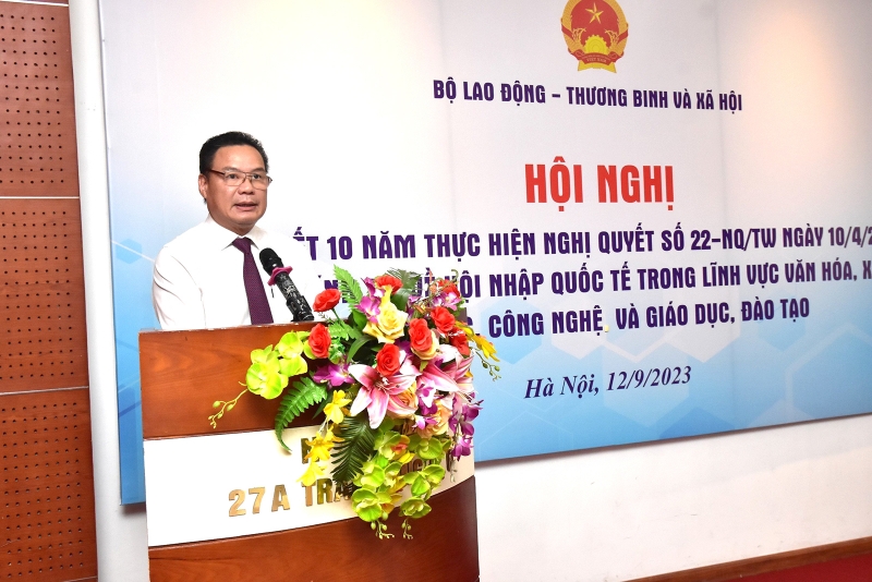 Thứ trưởng Lê Văn Thanh phát biểu khai mạc Hội nghị

