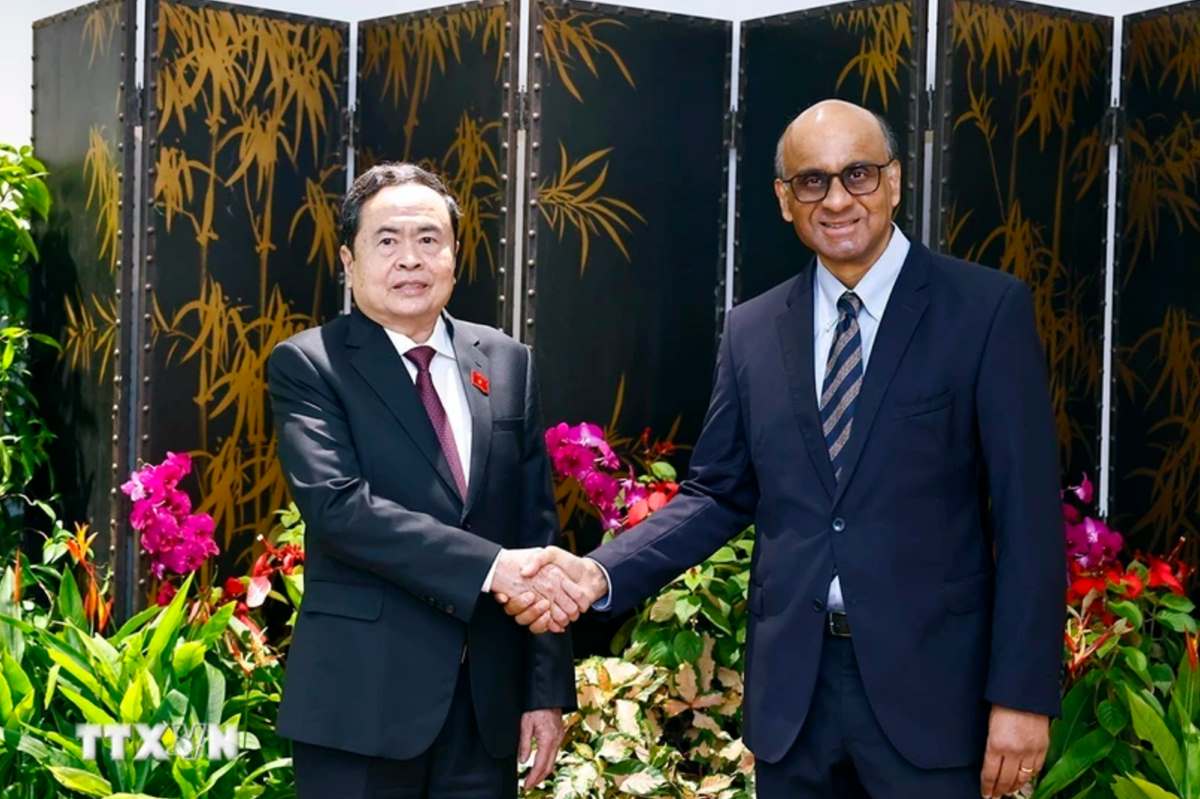 National Assembly Chairman meets with Singaporean President