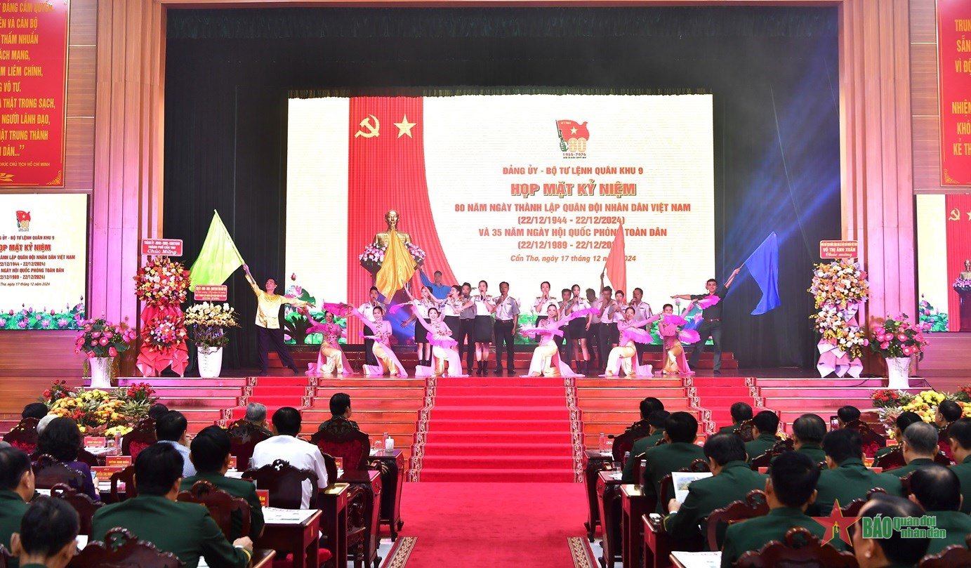 Military Region 9: Meeting to celebrate the 80th anniversary of the founding of the Vietnam People's Army