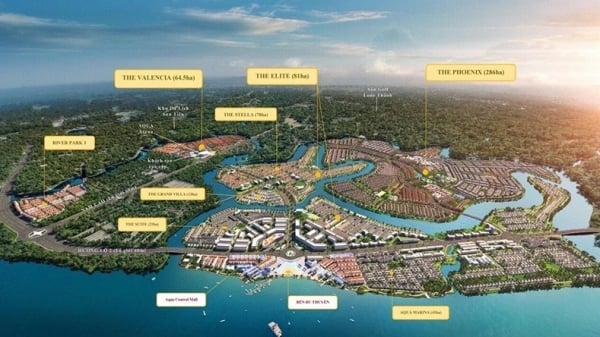 Ngọn hải đăng trong đêm tại Aqua City