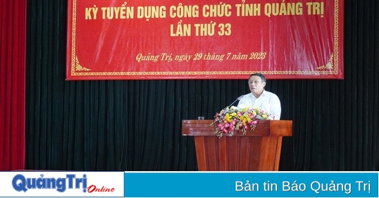 141 thí sinh dự tuyển kỳ tuyển dụng công chức tỉnh lần thứ 33