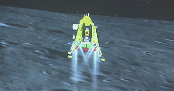 Indian spacecraft successfully lands on moon's south pole, making history