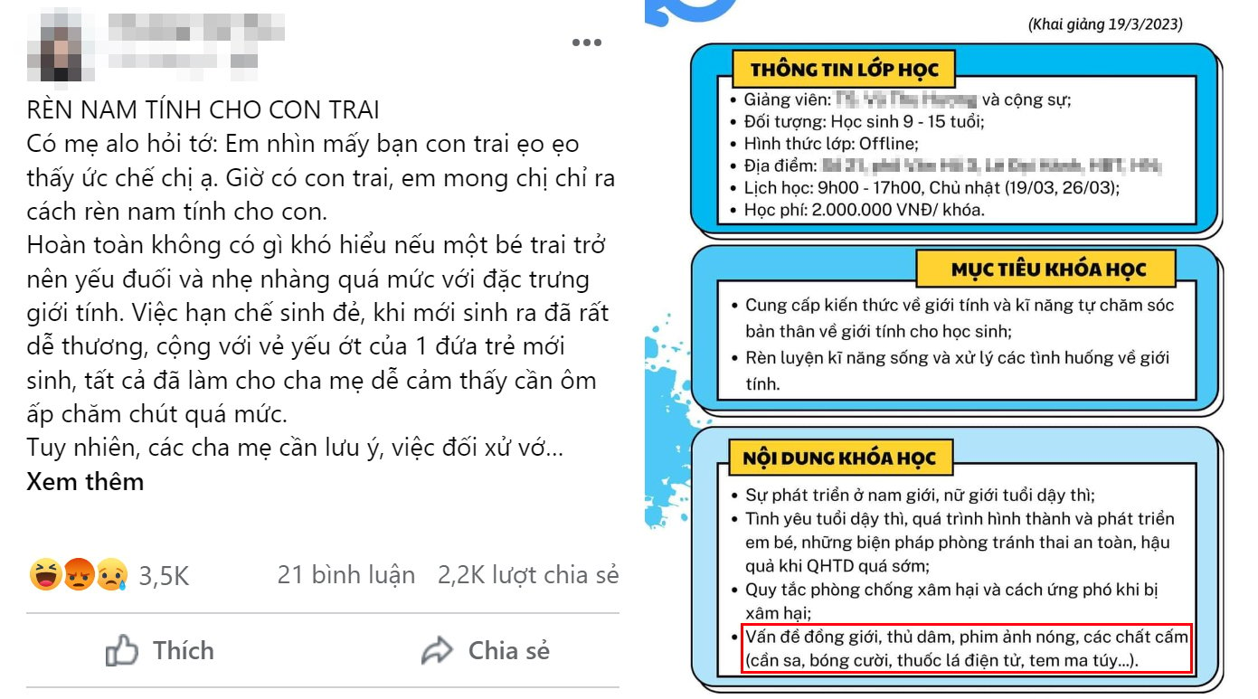 Chuyên gia giáo dục mở khóa học &quot;rèn nam tính cho con trai&quot; gây tranh cãi - Ảnh 1.