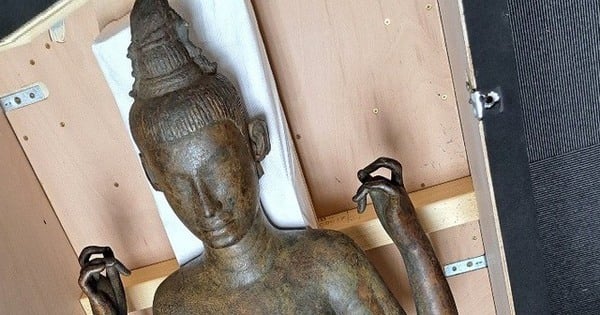 Morgen die Ankündigung einer seltenen Antiquität, der größten Bronzestatue der Champa-Kultur