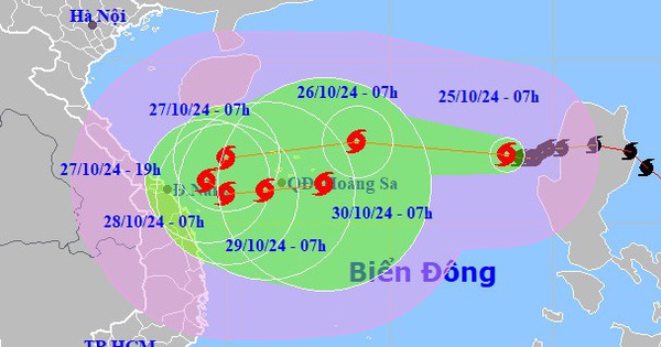 Đường đi rất lạ, hiếm có, bão số 6 gây sóng biển có thể cao đến 9m