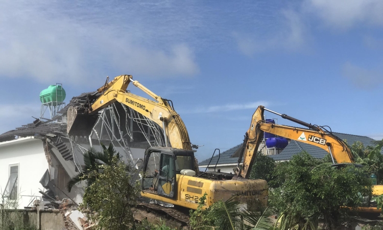 14 illegally built villas in Phu Quoc were demolished