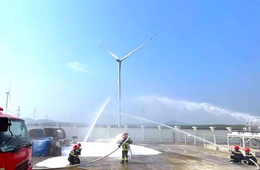 Fire fighting and rescue practice at Cuu An 110KV transformer station