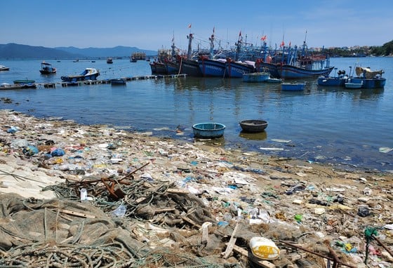 La basura inunda los estuarios y puertos pesqueros de Binh Dinh (foto 2)