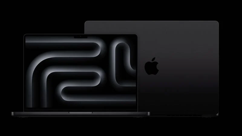 Màu Space Black trên MacBook Pro bản cao cấp.