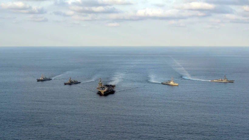 South Korea, US, Japan hold joint naval exercises