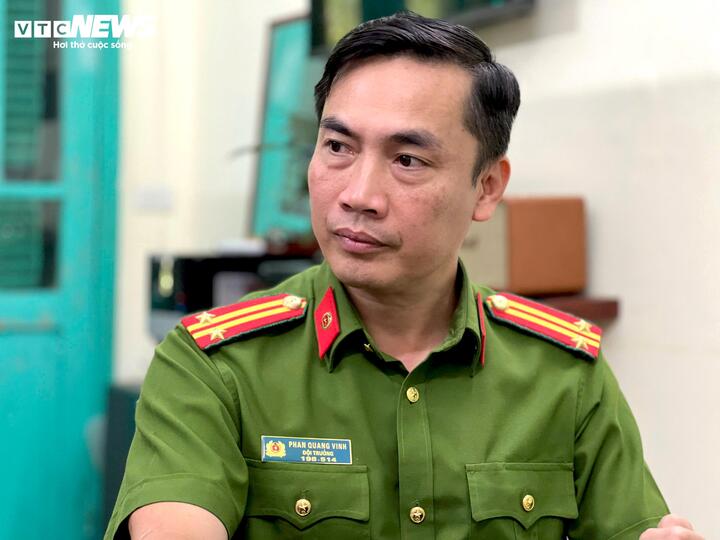 Lieutenant-colonel Phan Quang Vinh, capitaine de l'équipe de prévention et de lutte contre les crimes contre les biens (Département de la police criminelle - Police de la ville de Hanoi).