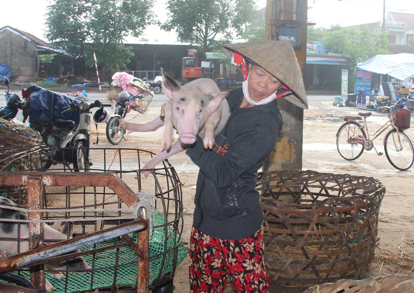 Một ngôi chợ đặc biệt ở Quảng Nam, bán heo theo kiểu rất lạ đời chẳng giống ở đâu, đó là bồng heo để bán- Ảnh 4.