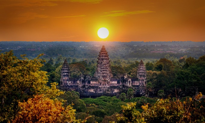 Đền Angkor Wat ở Campuchia. Ảnh: Expedia