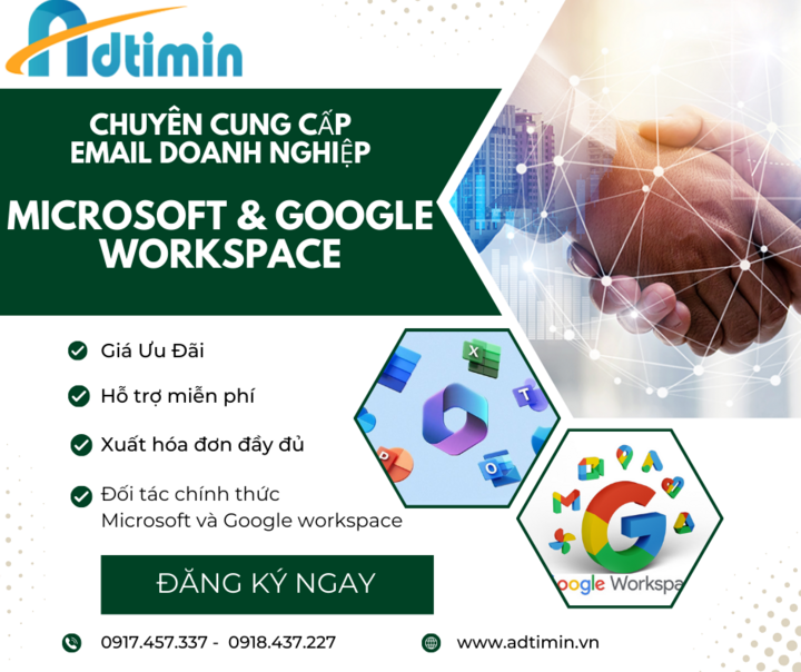 Adtimin: Cung cấp email doanh nghiệp nền tảng Microsoft và Google Workspace - 1