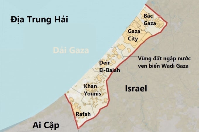 Map of residential areas in Gaza. Graphics: Al Jazeera