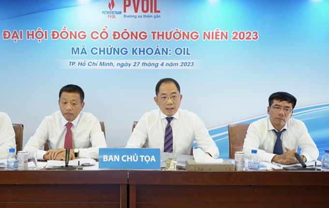 PVOILの取締役会は、4月26日に開催された2023年度定時株主総会で株主の質問に答えた。スクリーンショット