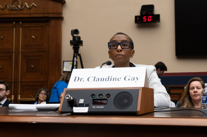 Harvard President Claude Gay testifies before the US Congress on December 5. Photo: Harvard Crimson