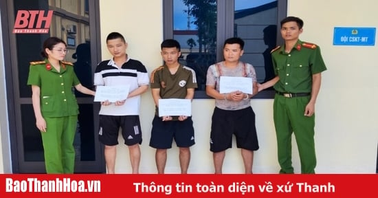 Công an huyện Triệu Sơn bắt giữ 5 đối tượng mua bán ma túy