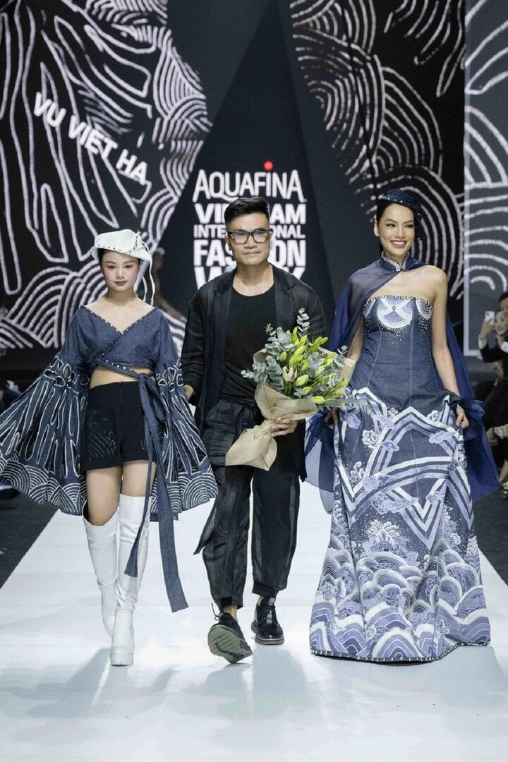 Maika Ngoc Khanh is confident on the catwalk.