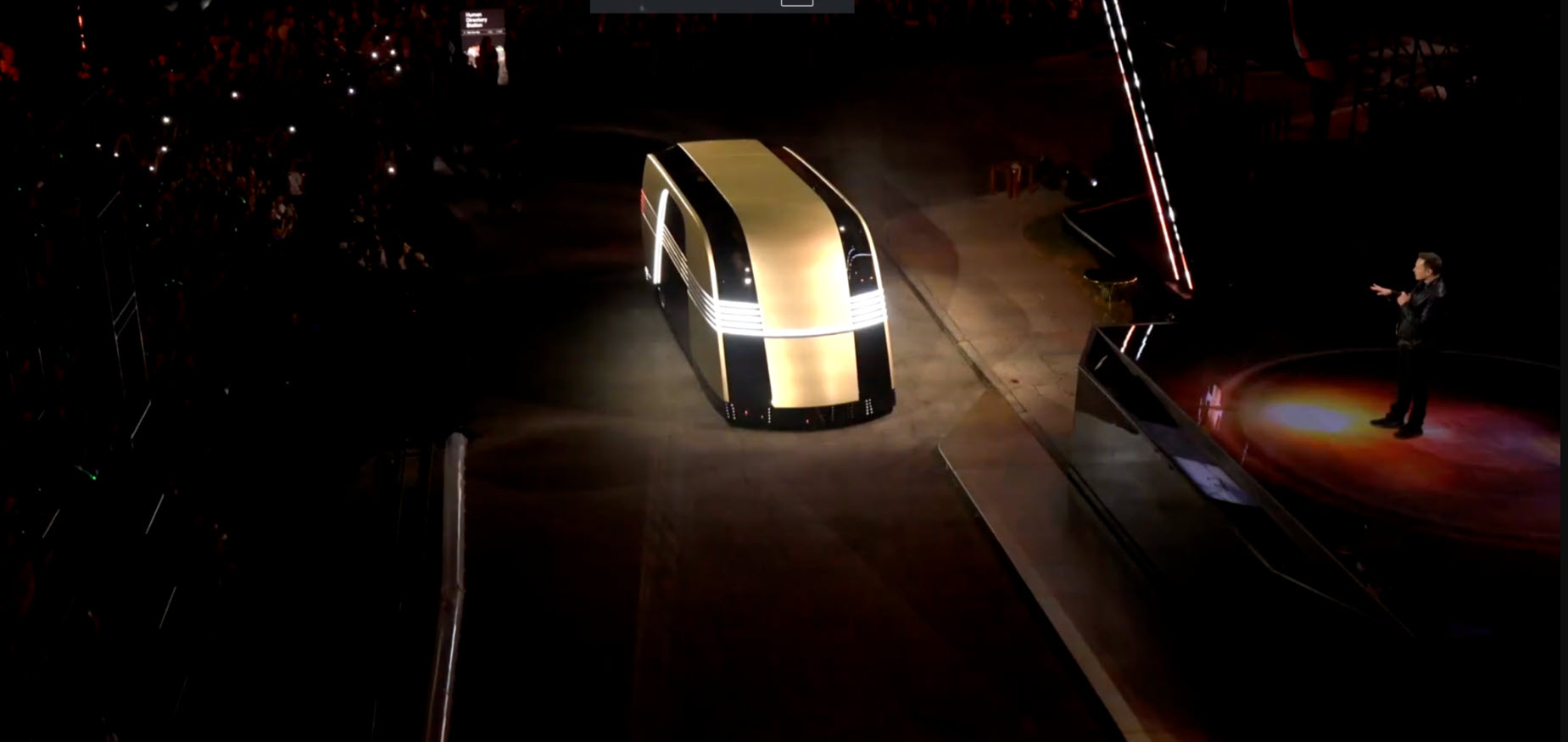 Tesla dévoile un prototype de robovan lors de l'événement We Robot (image 1)