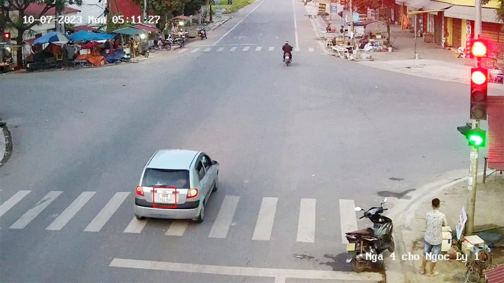 Bắc Giang, hệ thống camera, giám sát giao thông, Công an tỉnh, vi phạm an toàn giao thông, xử phạt, phương tiện vi phạm, vượt đèn đỏ