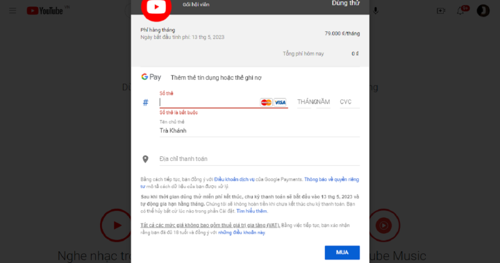 How to sign up for YouTube Premium in Vietnam - 1