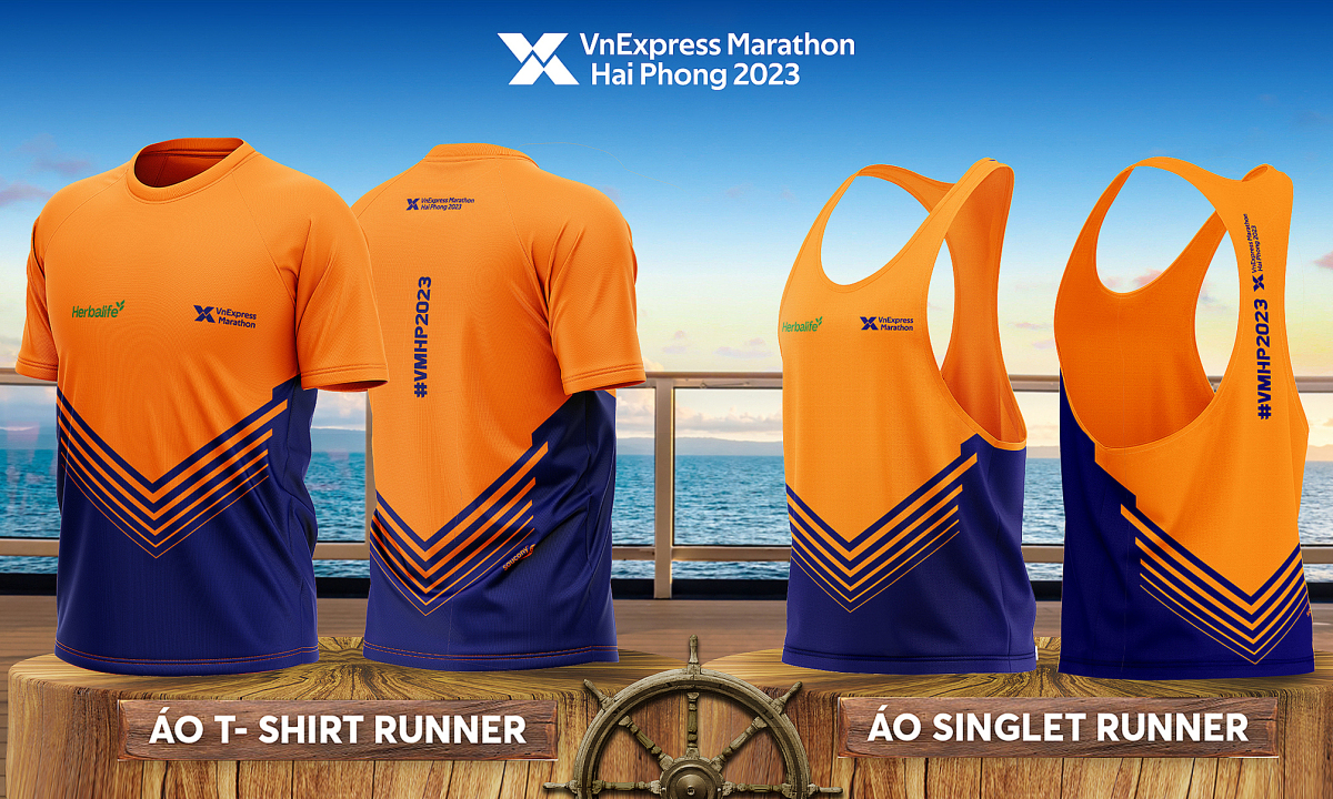 VnExpress Marathon Hải Phòng ra mắt áo runner