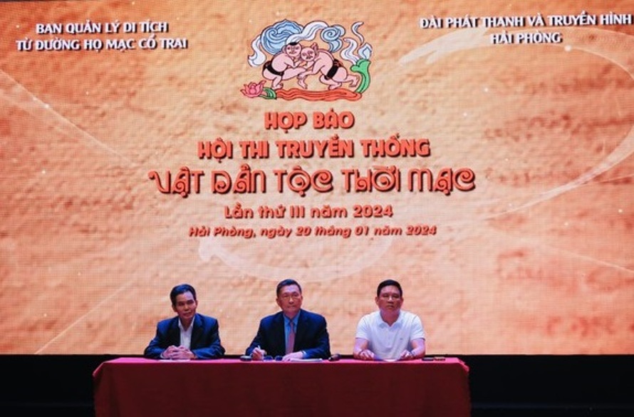 นักมวยปล้ำเกือบ 200 คนเข้าร่วมการแข่งขันมวยปล้ำแบบดั้งเดิมในไฮฟอง ภาพที่ 1