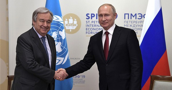 Tổng thống Putin sẽ gặp Tổng thư ký Liên Hiệp Quốc Guterres