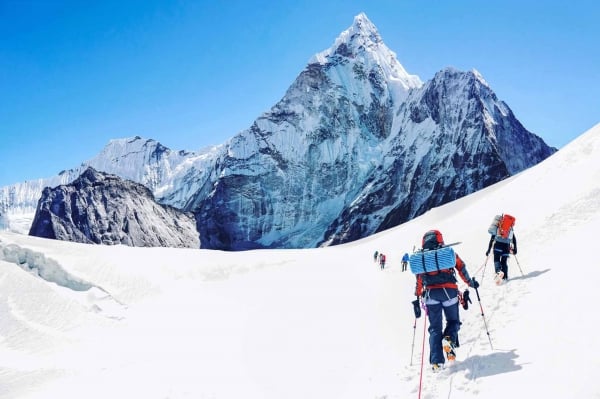 Conquering Everest or 'walking with death'