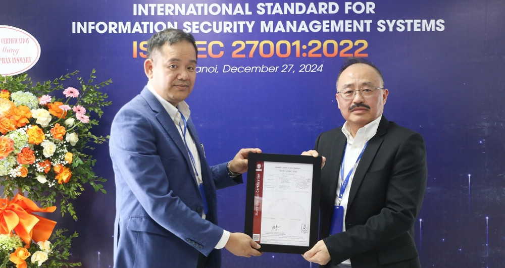 인스마트, 정보보안 관리시스템 ISO/IEC 27001:2022 인증 획득