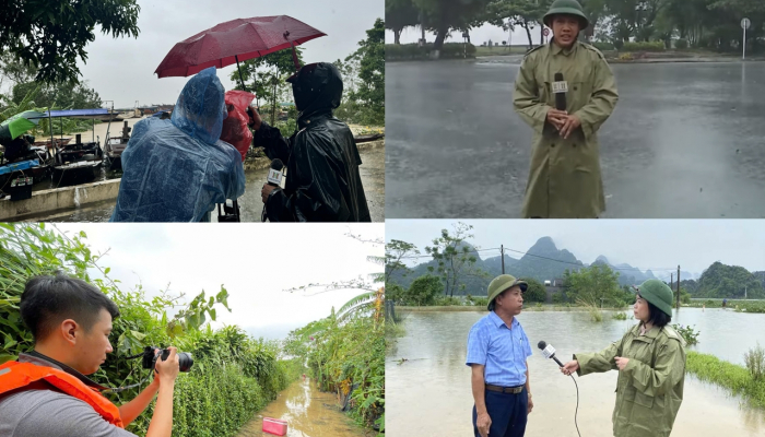 Capital journalists stand side by side with people to overcome storms and floods