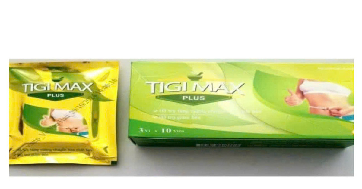 Phát hiện 2 chất cấm trong viên uống giảm cân cấp tốc Tigi Max Plus