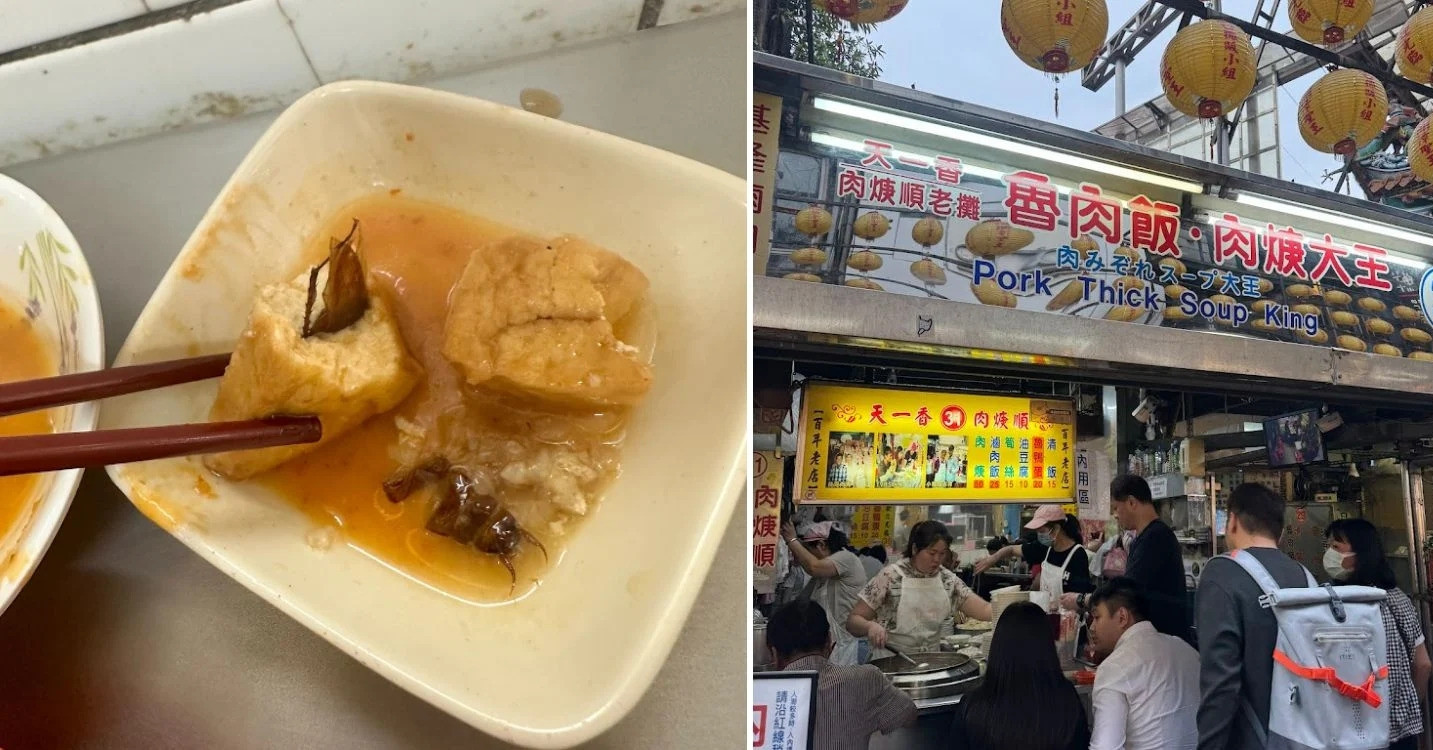 Los comensales se sorprendieron al descubrir algo "horrible" en el tofu comprado en el mercado nocturno