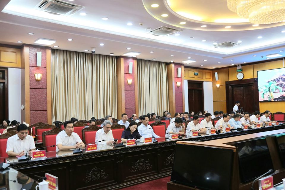 Provincial leaders and delegates attending the conference. Photo: TD