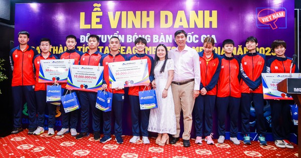 Tran Mai Ngoc y Dinh Anh Hoang fueron nuevamente recompensados ​​ampliamente después del milagro de los SEA Games 32.