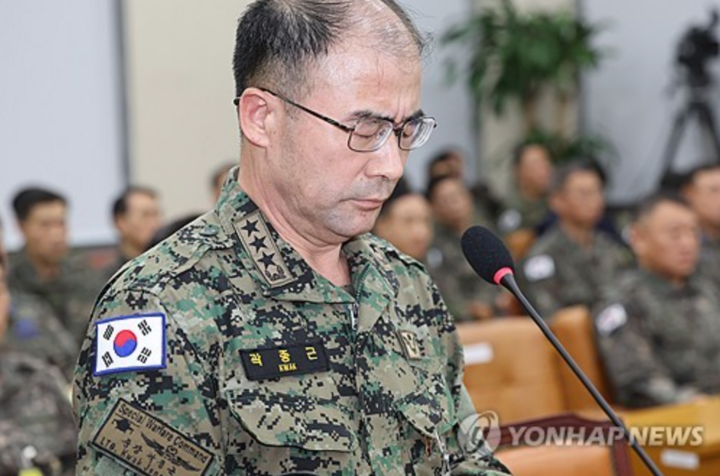 Generalleutnant Kwak Jong-keun, Kommandeur des Spezialoperationskommandos der südkoreanischen Armee, wurde wegen Meuterei und Machtmissbrauchs angeklagt. (Foto: Yonhap News)