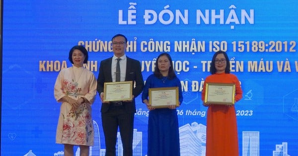 Công nhận 3 khoa xét nghiệm của Bệnh viện Đà Nẵng đạt tiêu chuẩn quốc tế