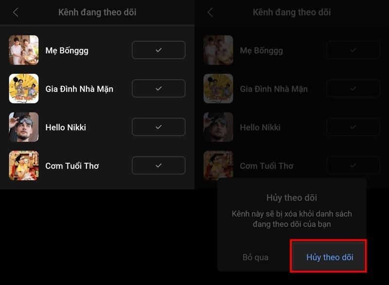 Cách xem nhanh tất cả các kênh đã theo dõi trên Zalo Video