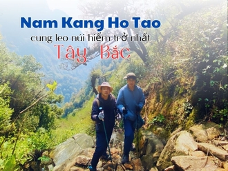 Khảo sát thành công cung leo núi hiểm trở nhất Tây Bắc - Nam Kang Ho Tao